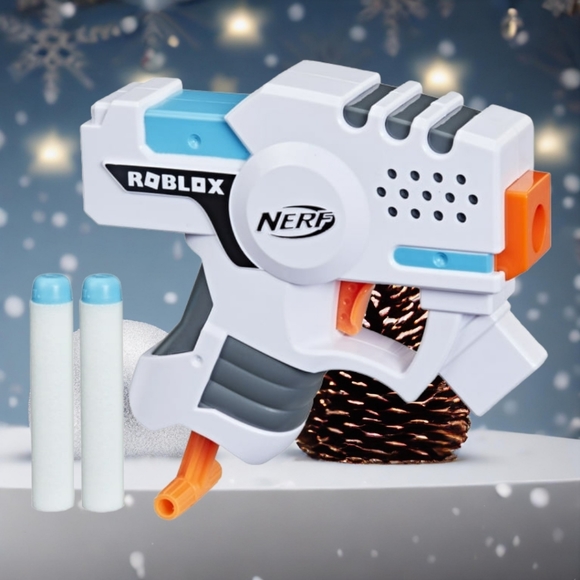 🎄🎅Nerf Roblox Strucid: Boom Strike Dart Blaster, Priming Handle, 2 Nerf Elite - Picture 1 of 6